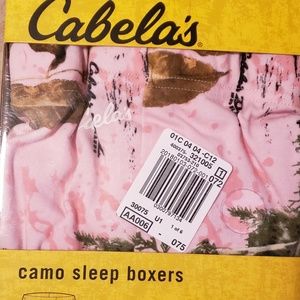 ♥️♥️NWT Cabelas Camo Sleep Boxer